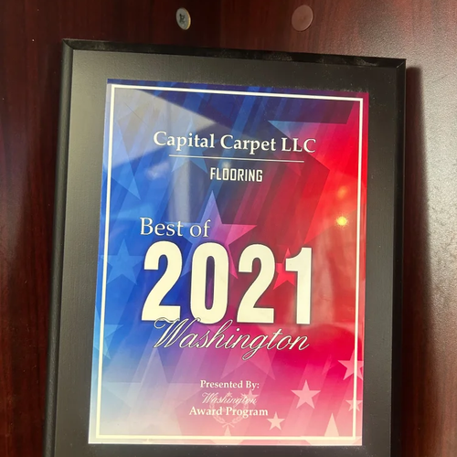 Business Hall of Fame - Capital Carpet LLC - Flooring award 2021